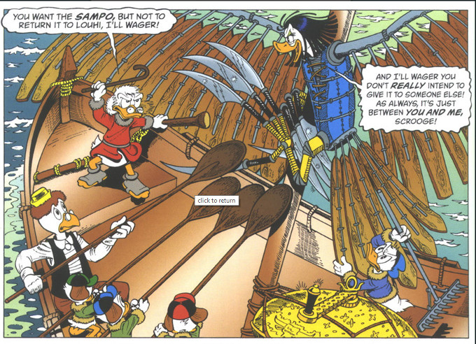 The defending of Sampo, as re-imagined by Don Rosa.