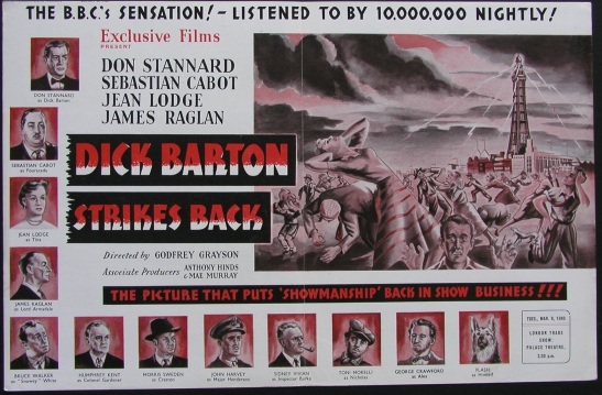 Publicity poster for Dick Barton Strikes Back.