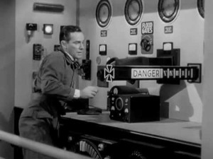Richard Carlson in the perfectly reproduced control centre from Gold.