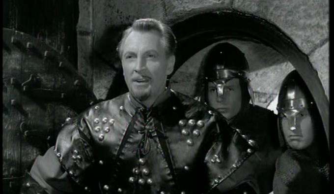 Alan Wheatley as the sheriff of Nottingham in The Adventures of Robin Hood, 1955.