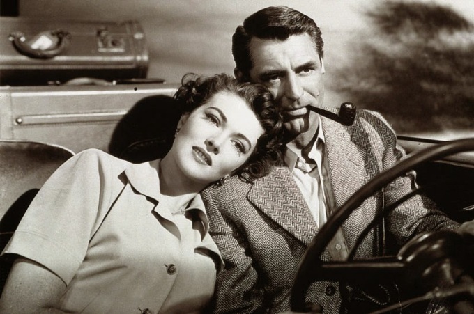 Paula Raymond and Cary Grant in Crisis in 1950.
