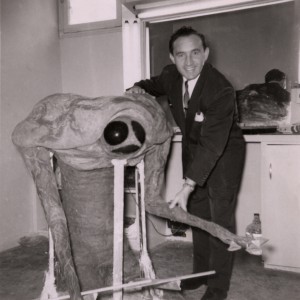 Charlie Gemora and his Martian suit.